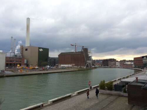 Möglicher Fund eines Blindgängers am Hafen Münster.