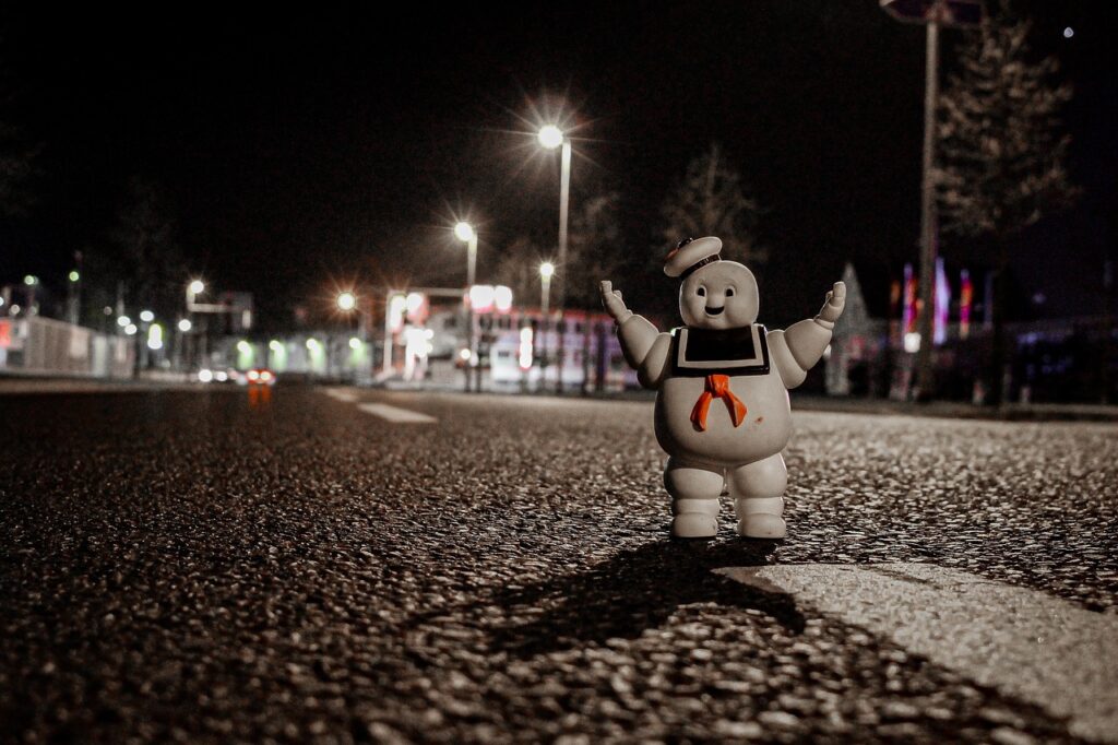 Marshmellow mann von Ghostbusters: Frozen Empire im Cineplex