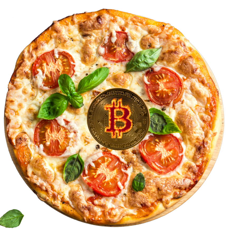 Bitcoin auf Pizza