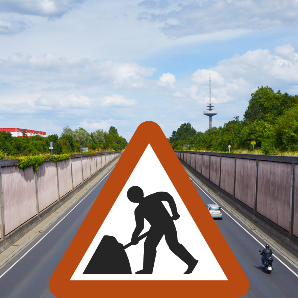 Sieh dir die aktuellen Baustellen und Straßensperrungen in Münster an. Bleib informiert über Verkehrsänderungen und die Bauprojektsdauer.