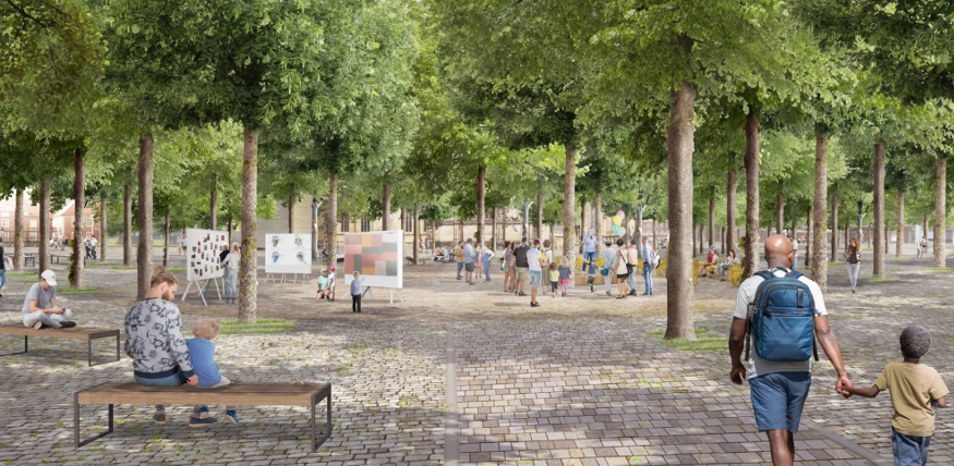 Domplatz Münster vor Umgestaltung: Barrierefreiheit im Fokus
