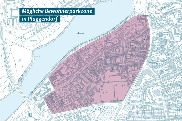 Die Stadt Münster plant eine Bewohnerparkzone in Pluggendorf, um den Parkdruck zu senken und Anwohner zu entlasten.