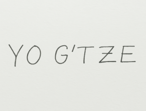 YOG'TZE Notiz