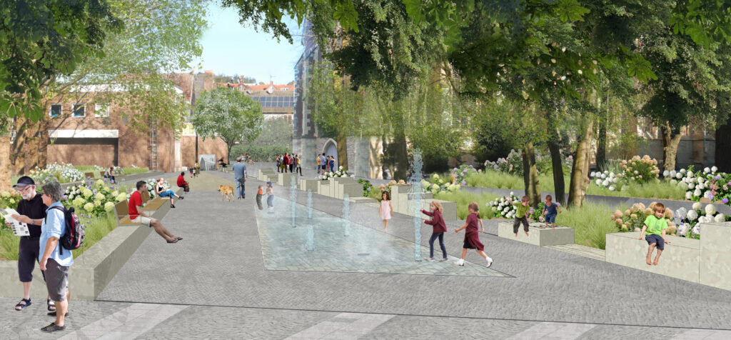 Die Stadt Münster testet mit dem Apostelgarten Münster ein neues Innenstadtkonzept. Bürger können sich vor Ort und online beteiligen.