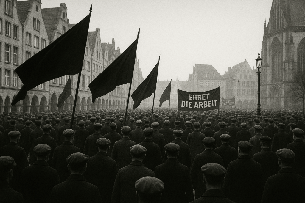 Feierlichkeiten am „Tag der nationalen Arbeit“ 1. Mai 1933 in Münster