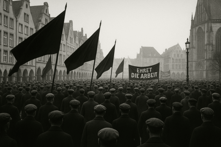 Feierlichkeiten am „Tag der nationalen Arbeit“ 1. Mai 1933 in Münster