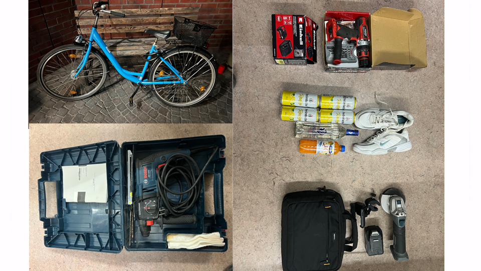 Ein Fahrraddieb stürzt in die Aa Münster und wird schwer verletzt geborgen – die Polizei sucht Zeugen und die Eigentümer der gestohlenen Gegenstände.