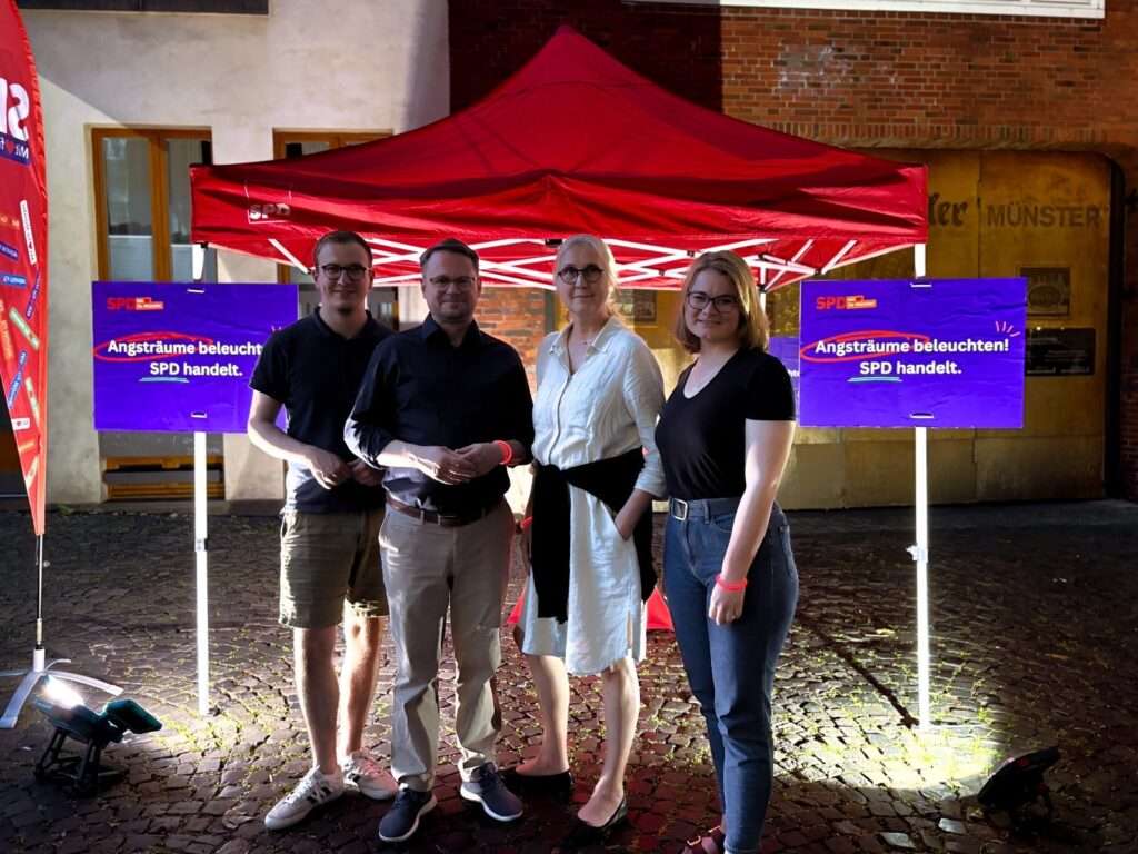 Die Diskussion um die geplante nächtliche Abschaltung der Beleuchtung auf der Kanalpromenade Münster nimmt an Schärfe zu.