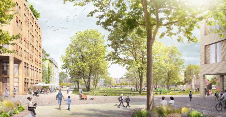 Der Siegerentwurf für ein neues Stadtquartier an der Steinfurter Straße steht fest: Geplant sind rund 3.000 Wohnungen und Arbeitsplätze.