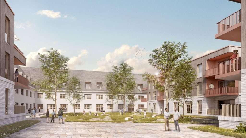 Im neuen Quartier Oxford Höfe Münster entstehen 198 Wohnungen – mit nachhaltiger Bauweise, denkmalgeschütztem Bestand und sozialem Mix.