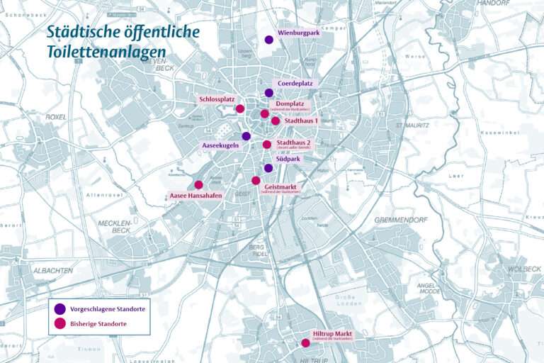 öffentliche Toiletten Münster