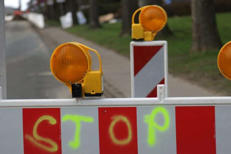 Vollsperrung Schifffahrter Damm Brücke am 28. September 2025