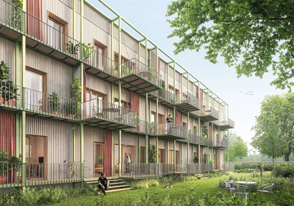 Im Oxford-Quartier Münster plant die Baugemeinschaft B³OX ein nachhaltiges Wohnprojekt mit 23 Eigentumswohnungen und großen Gemeinschaftsflächen.