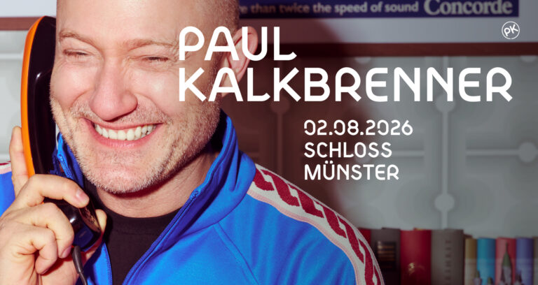 Paul Kalkbrenner spielt am 2. August 2026 vor dem Schloss Münster. Alle Infos zu Beginn, Tickets, Album und Karriere.