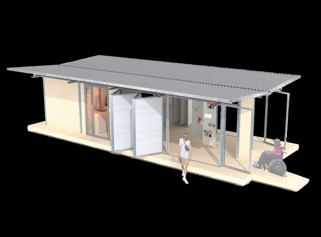 Temporärer Pavillon aus wiederverwendeten Baustoffen entsteht 2026 auf dem Domplatz in Münster.