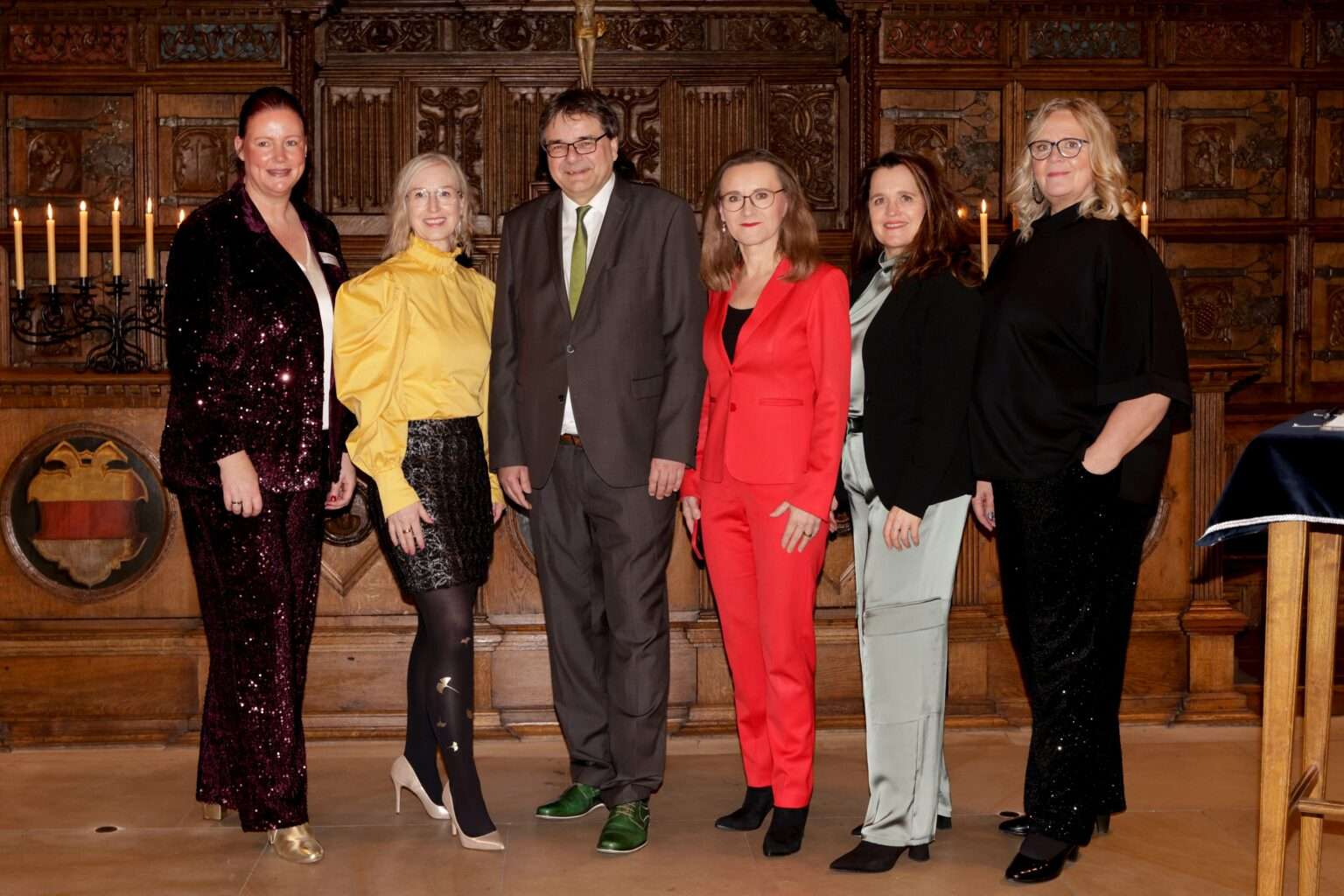 Sigrid Evelyn Nikutta spricht beim Women in Business Dinner im Rathaus Münster