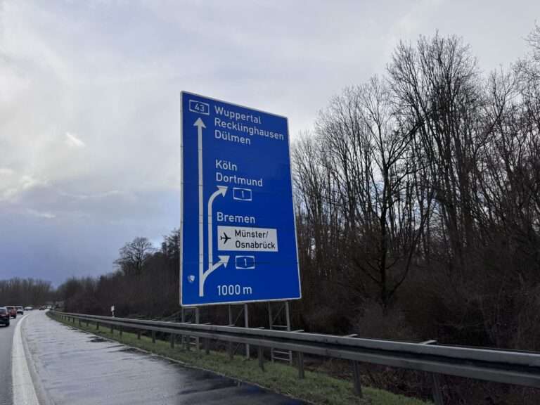A1 Sperrung Ladbergen Bombenentschärfung