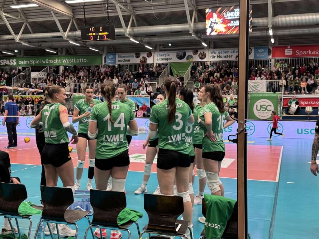 USC Münster verliert gegen Dresden im Playoff-Krimi. Saison nach engem Viertelfinale in Münster beendet.