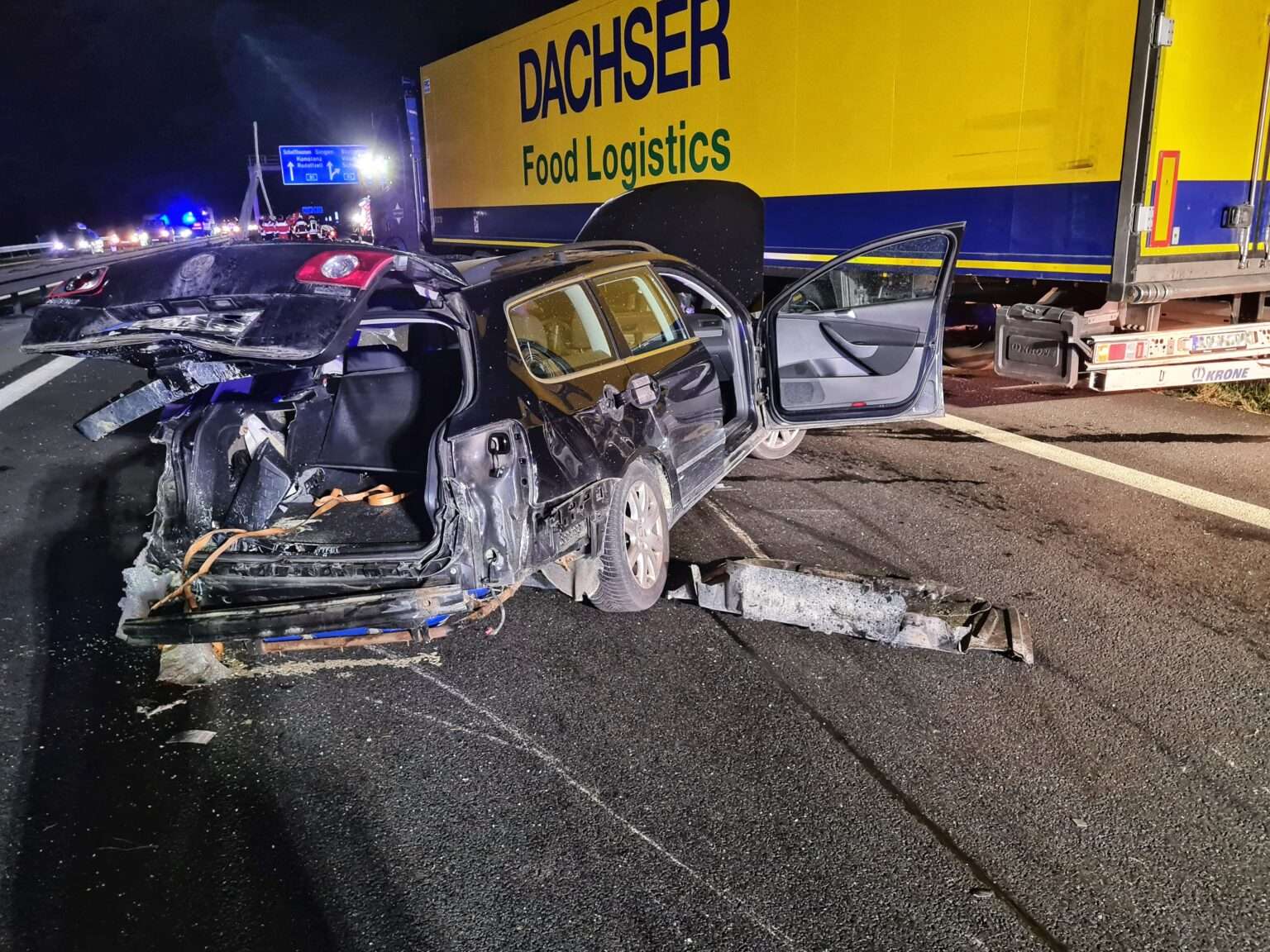 Nach Unfall auf der A98 bei Stockach: Autobahn zeitweise gesperrt