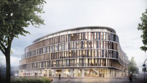 In Münster hat der Hochbau für das neue Stadthaus 4 am Albersloher Weg begonnen.