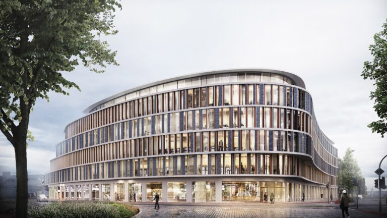 In Münster hat der Hochbau für das neue Stadthaus 4 am Albersloher Weg begonnen.