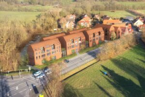 In Nienberge sollen auf dem ehemaligen Autohausgelände an der Kreuzung von Altenberger Straße, Häger- und Hülshoffstraße Neubauten entstehen. ©loomn – architekturkommunikation