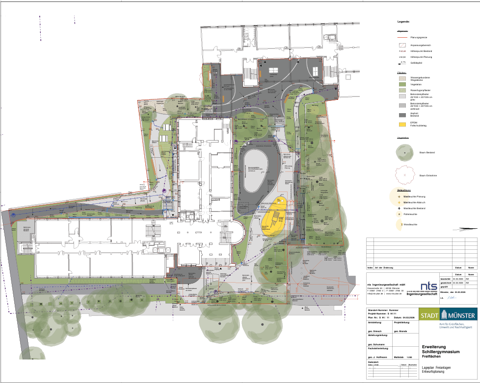 Neuer Schulhof am Schillergymnasium in Münster geplant
