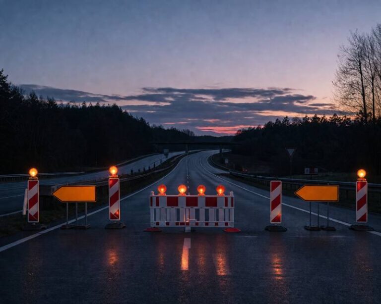 A1 Vollsperrung Symbolbild