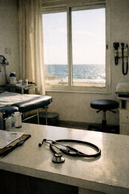 Praxis mit Meerblick Der Dickkopf Symbolbild