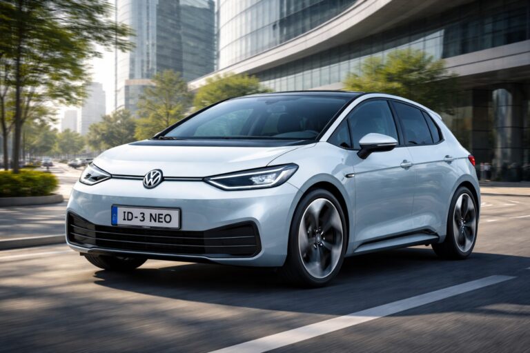 VW ID.3 Neo Elektroauto in der Stadt
