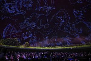 Im Planetarium können Pfingsten verschiedene astronomische Shows besucht werden.