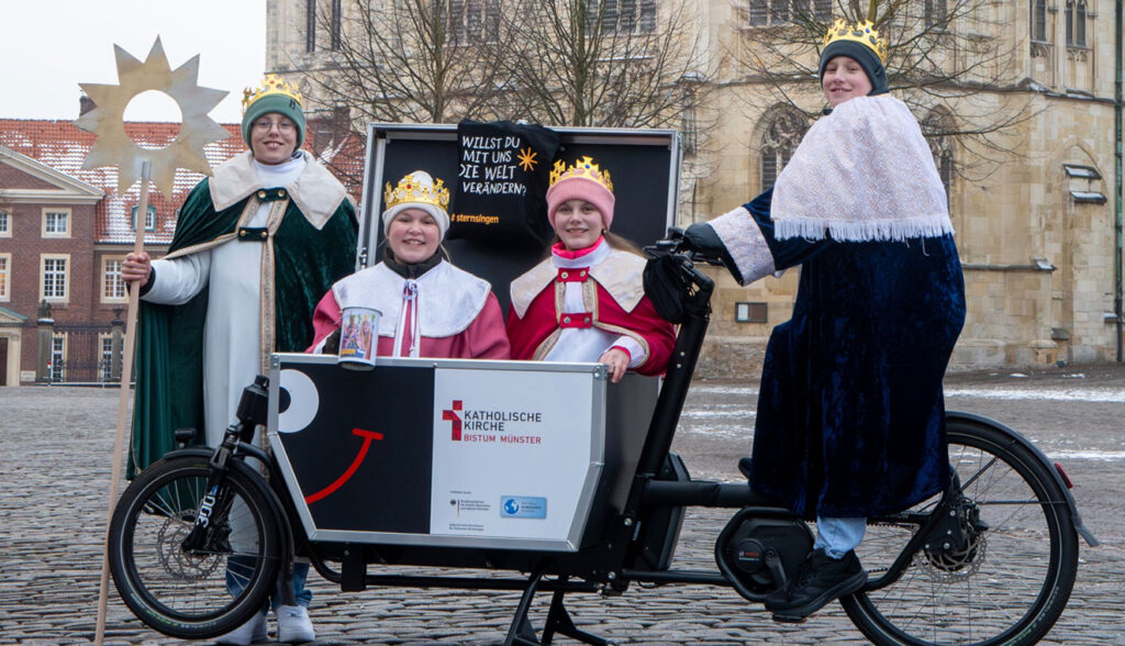 Rund 1000 Sternsinger kommen am 29. Dezember nach Münster. Im Mittelpunkt der Aktion steht gesunde Ernährung für Kinder weltweit.