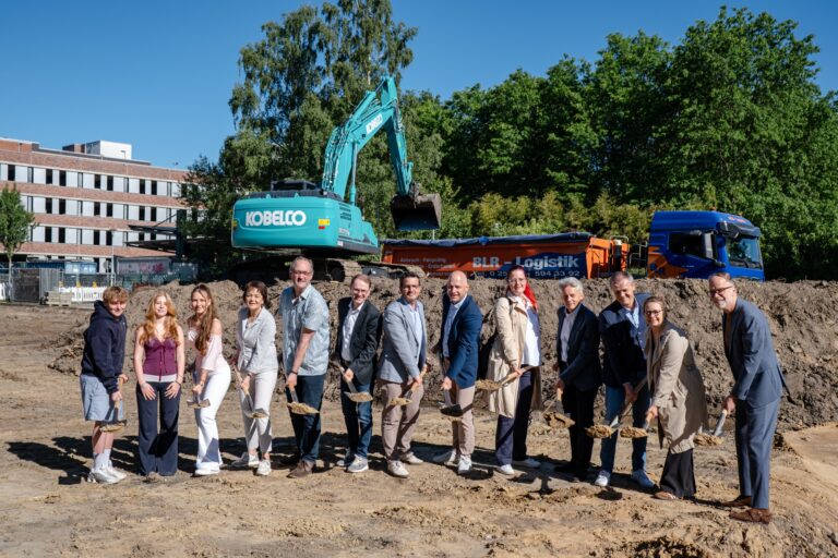 In Münster-Mauritz beginnt die Erweiterung des Anne-Frank-Berufskollegs. Die Stadt investiert rund 41 Millionen Euro.