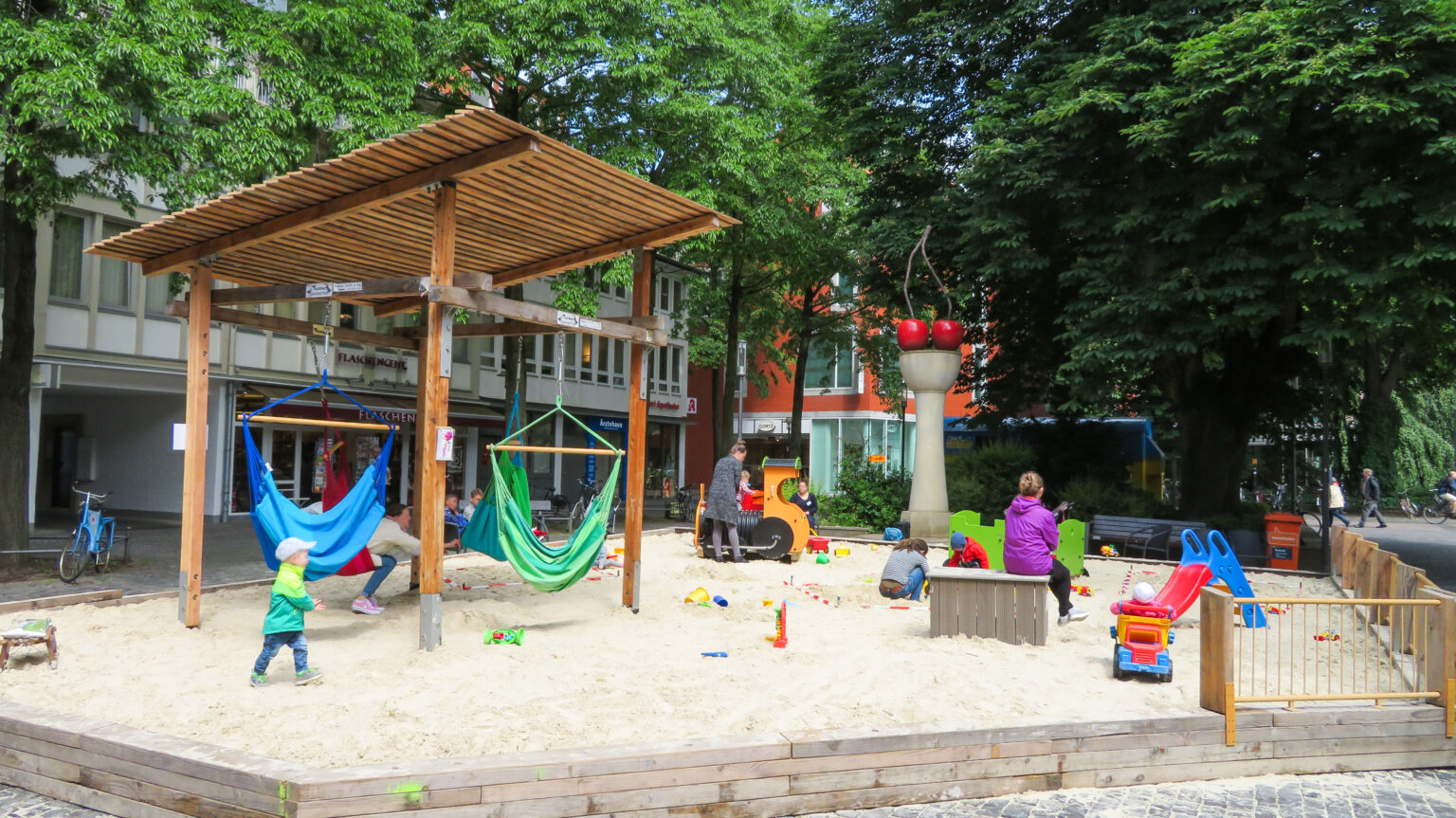 Maxi-Sand zieht in Münster auf den Harsewinkelplatz um