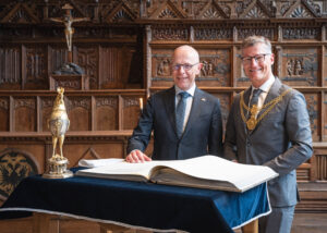 Gelderlands Königskommissar zu Antrittsbesuch in Münster empfangen