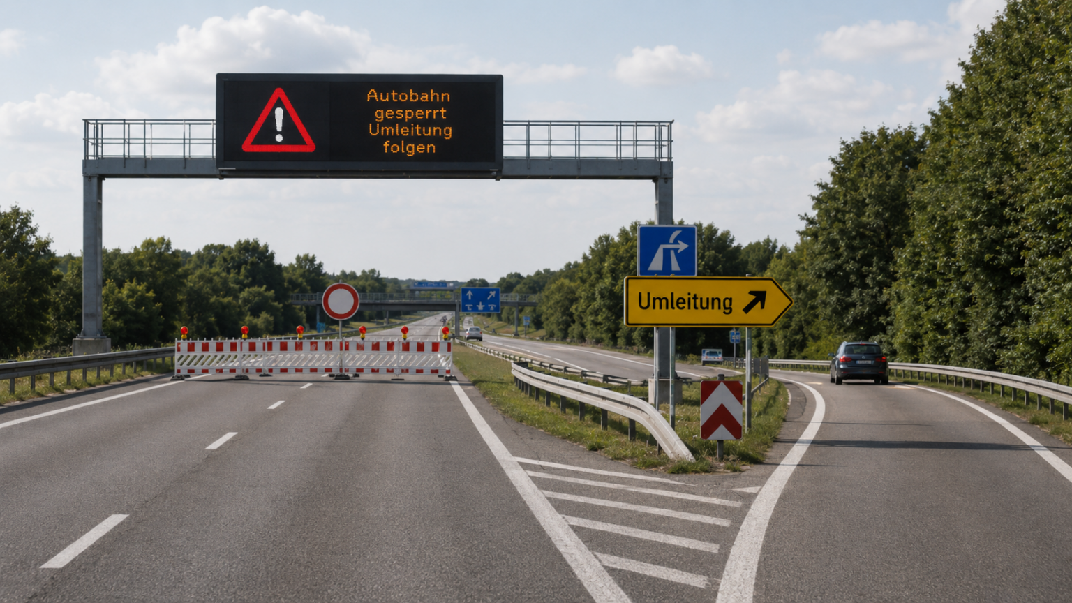 Unfall auf der A3 bei Eppenrod: Fahrbahn Richtung Frankfurt voll gesperrt