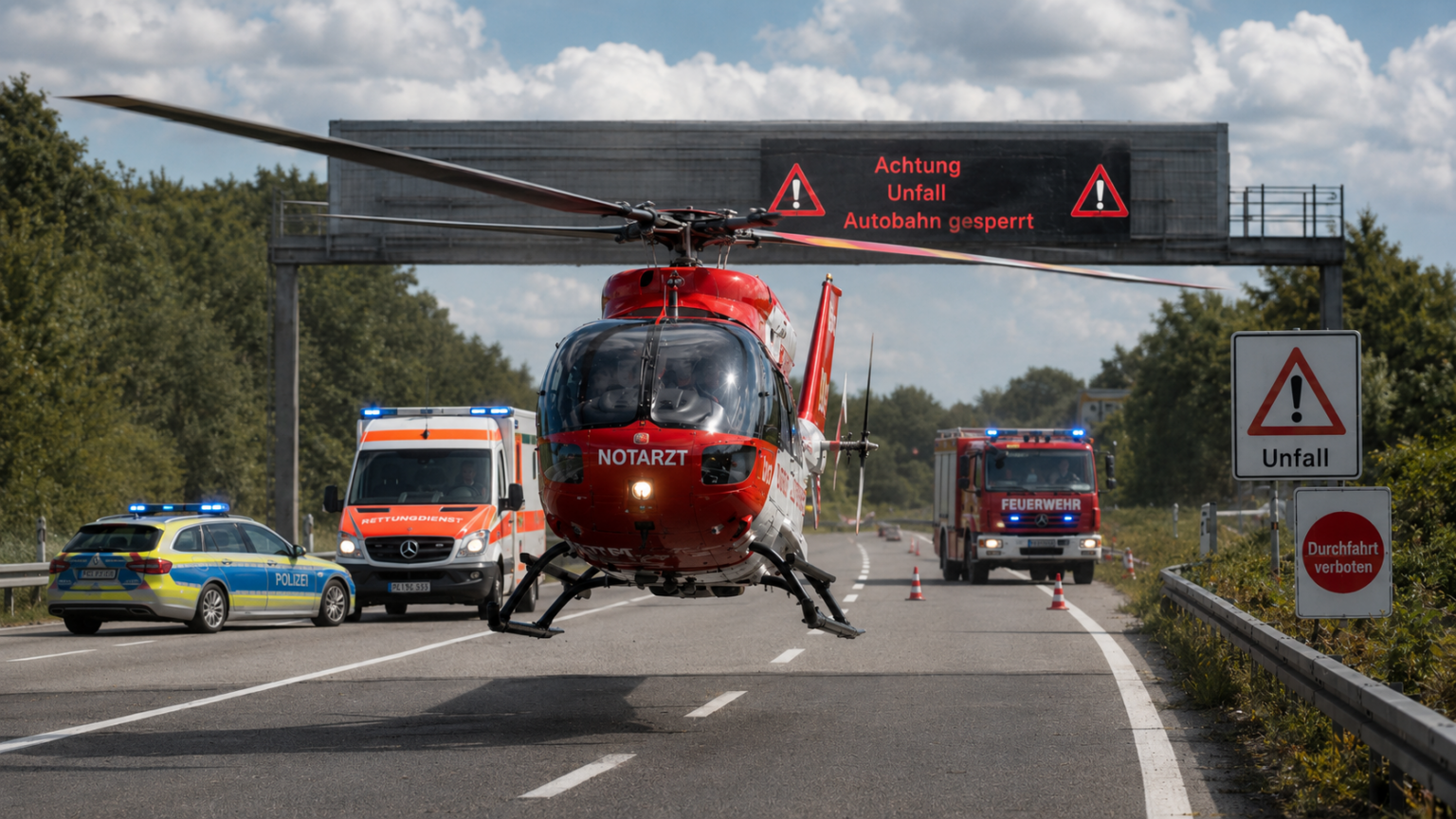 Zwei Menschen sterben bei schwerem Unfall auf der B35 bei Bruchsal