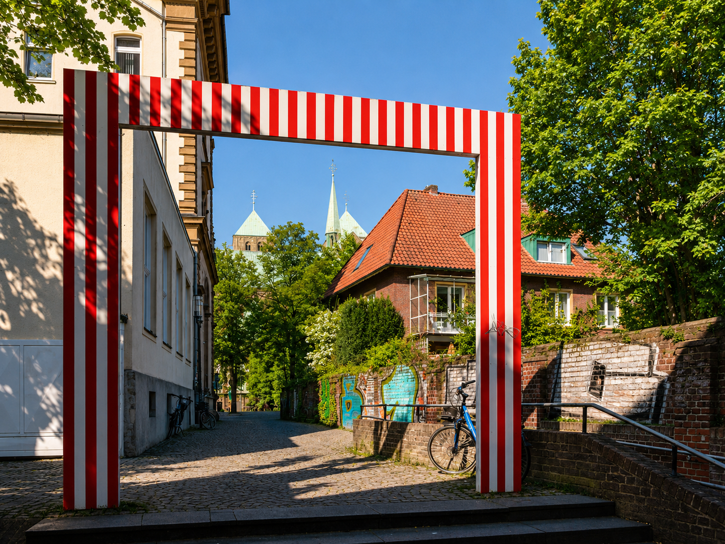 Münster plant an der Domgasse keine zweijährige Sperrung. Stadt und BLB prüfen Öffnungen, CDU fordert klare Regeln.