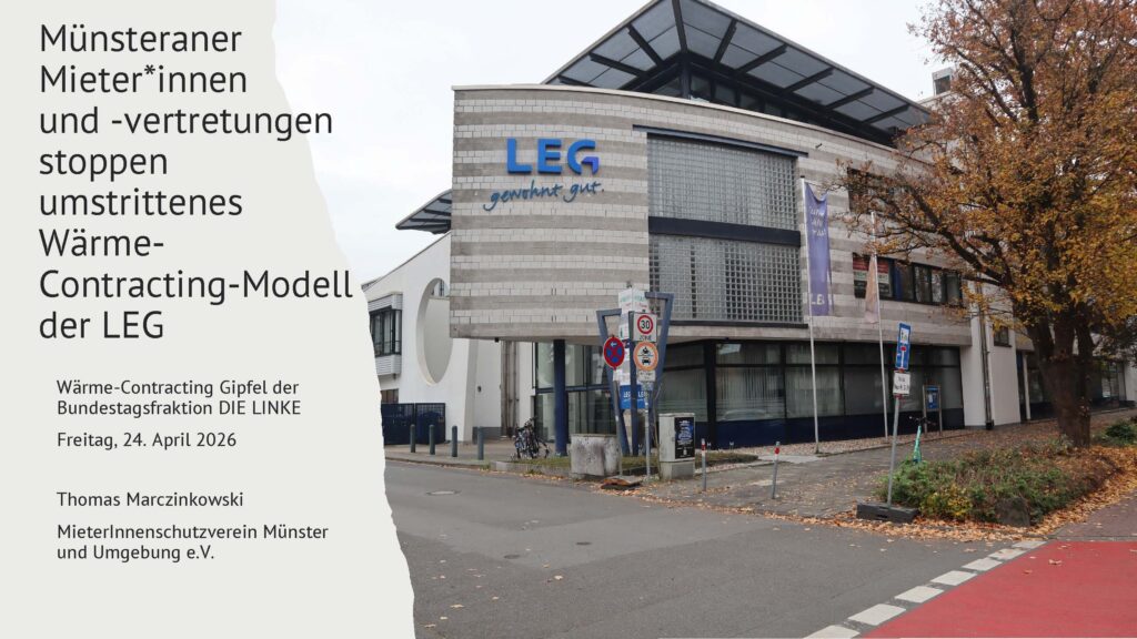 Münsteraner Mieter stoppen umstrittenes Wärme-Contracting-Modell der LEG