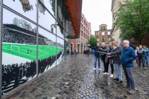 Die Ausstellung 100 Jahre Preußenstadion zeigt in Münster die Geschichte des Stadions rund um den Prinzipalmarkt.