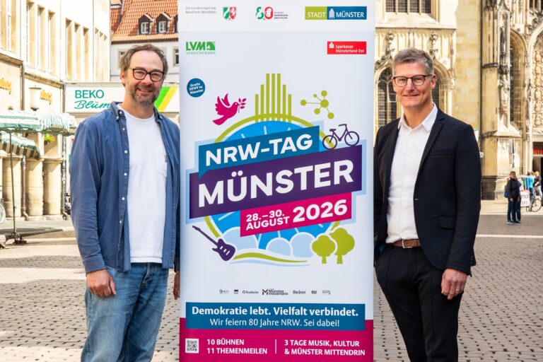 Für den Nordrhein-Westfalen-Tag in Münster werden Volunteers gesucht. Bewerbungen sind bis zum 13. Juli möglich.