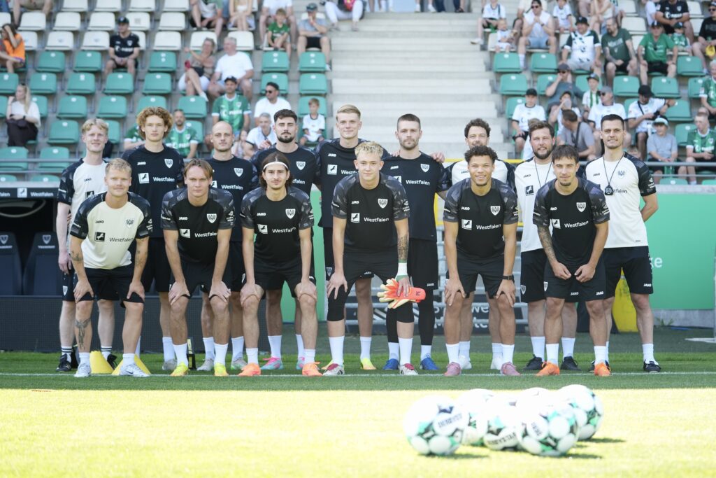 Preußen Münster startet vor 450 Fans und vielen neuen Gesichtern in die Vorbereitung auf die Saison 2026/27.