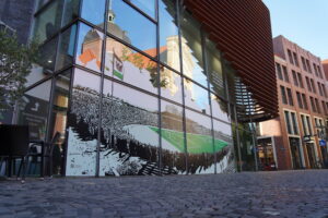 Zum Jubiläum des Preußenstadions zeigt Münster eine Ausstellung in Schaufenstern der Innenstadt.