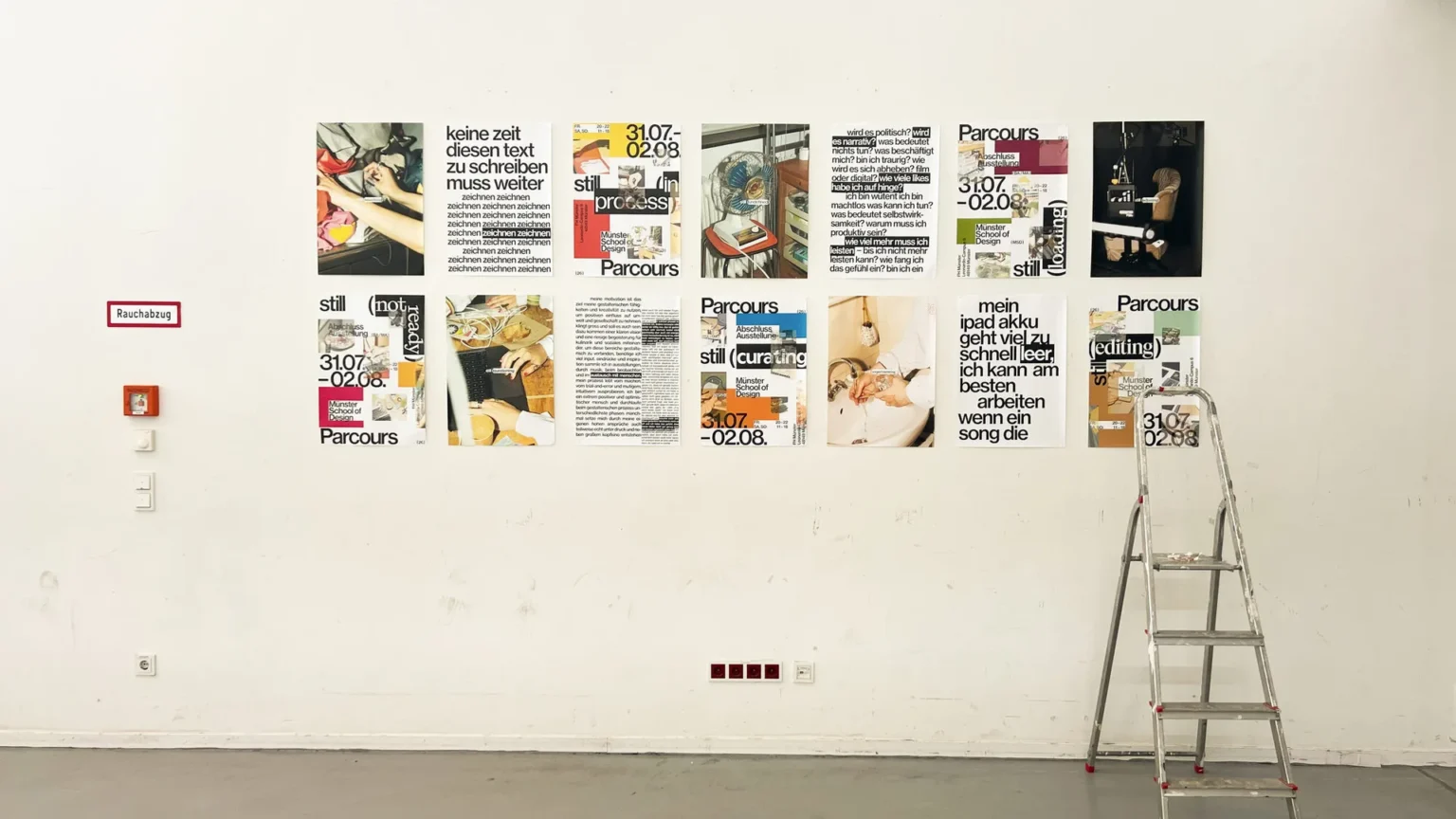 Die Münster School of Design lädt vom 31. Juli bis zum 2. August unter dem Motto „Still in Process“ zur Abschlussausstellung PARCOURS ein.
