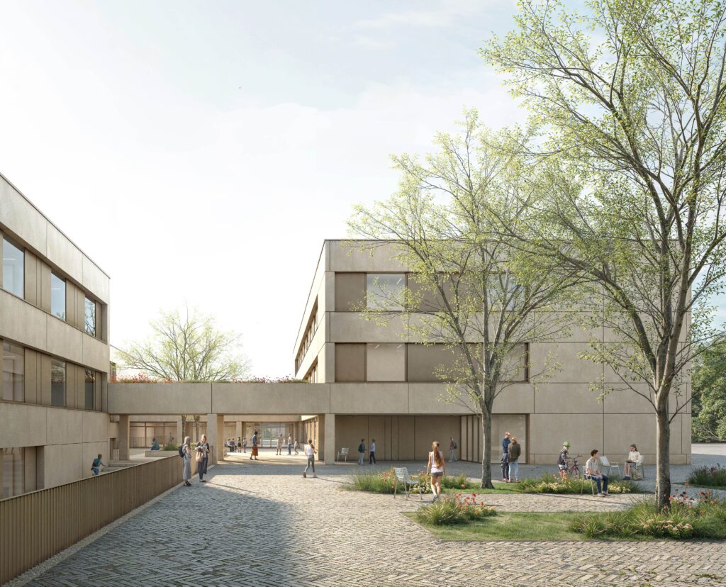 Münster erweitert das Schulzentrum Hiltrup mit neuer Dreifach-Sporthalle, Realschul-Anbau und moderner Ausstattung.