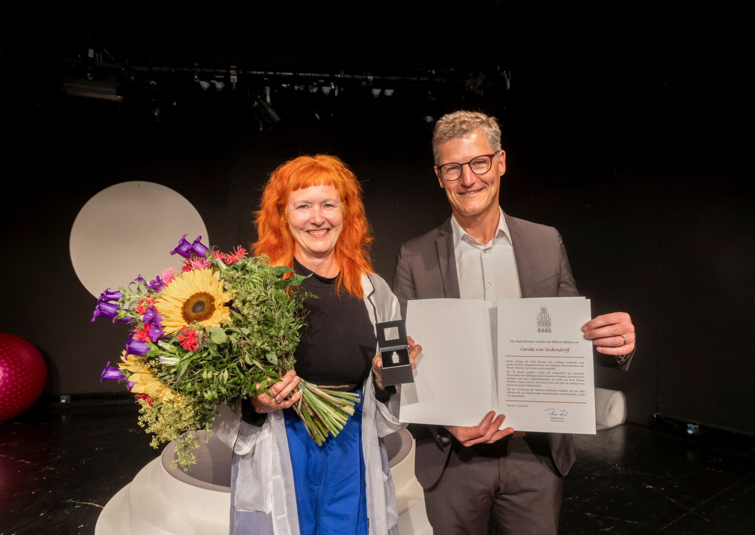 Carola von Seckendorff erhält das Silberne Rathaus in Münster