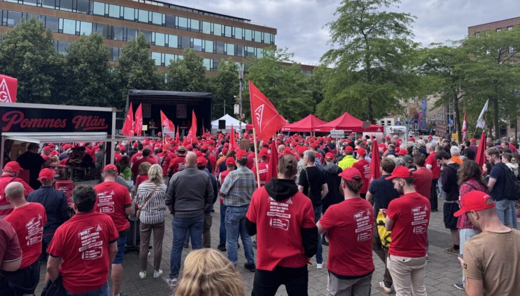Hunderte bei IG-Metall-Demo in Münster: „Hände weg vom Sozialstaat“