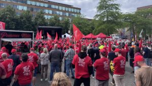 Hunderte bei IG-Metall-Demo in Münster: „Hände weg vom Sozialstaat“
