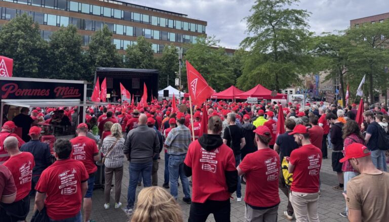 Hunderte bei IG-Metall-Demo in Münster: „Hände weg vom Sozialstaat“