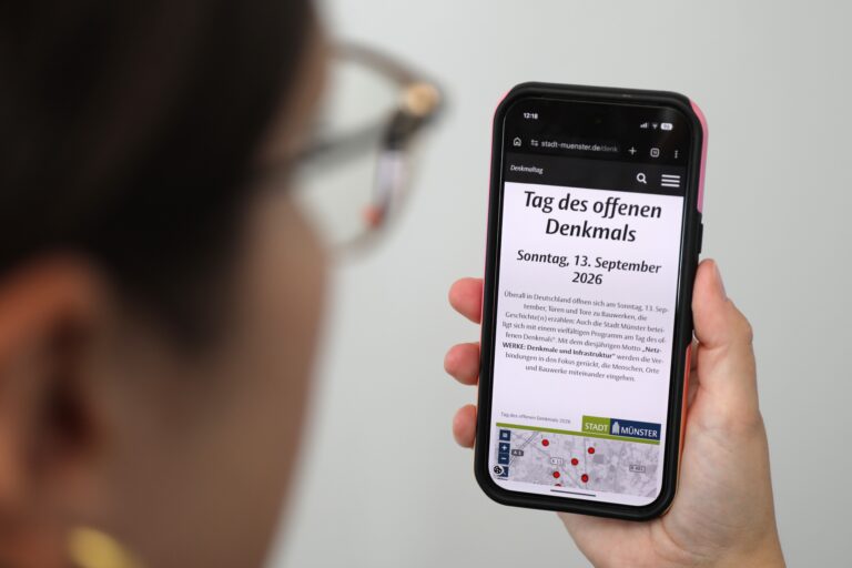 Neue Webseite zeigt das Programm zum Tag des offenen Denkmals in Münster am 13. September 2026.
